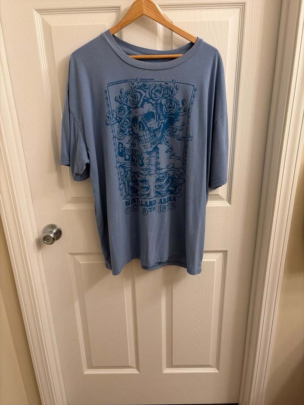 Grateful Dead Winterland Arena Oct 9th 1972 Skull & Roses Graphic T-Shirt Size L